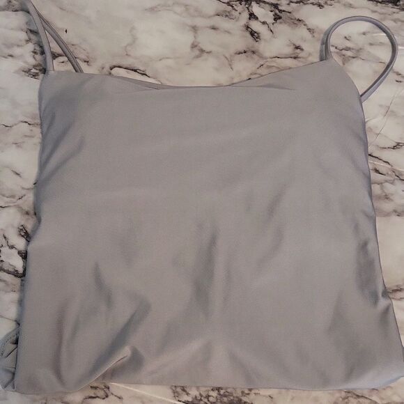 Shade And Shore Silver Color One Piece Women Swimsuit Size M 8-10 - Picture 4 of 14